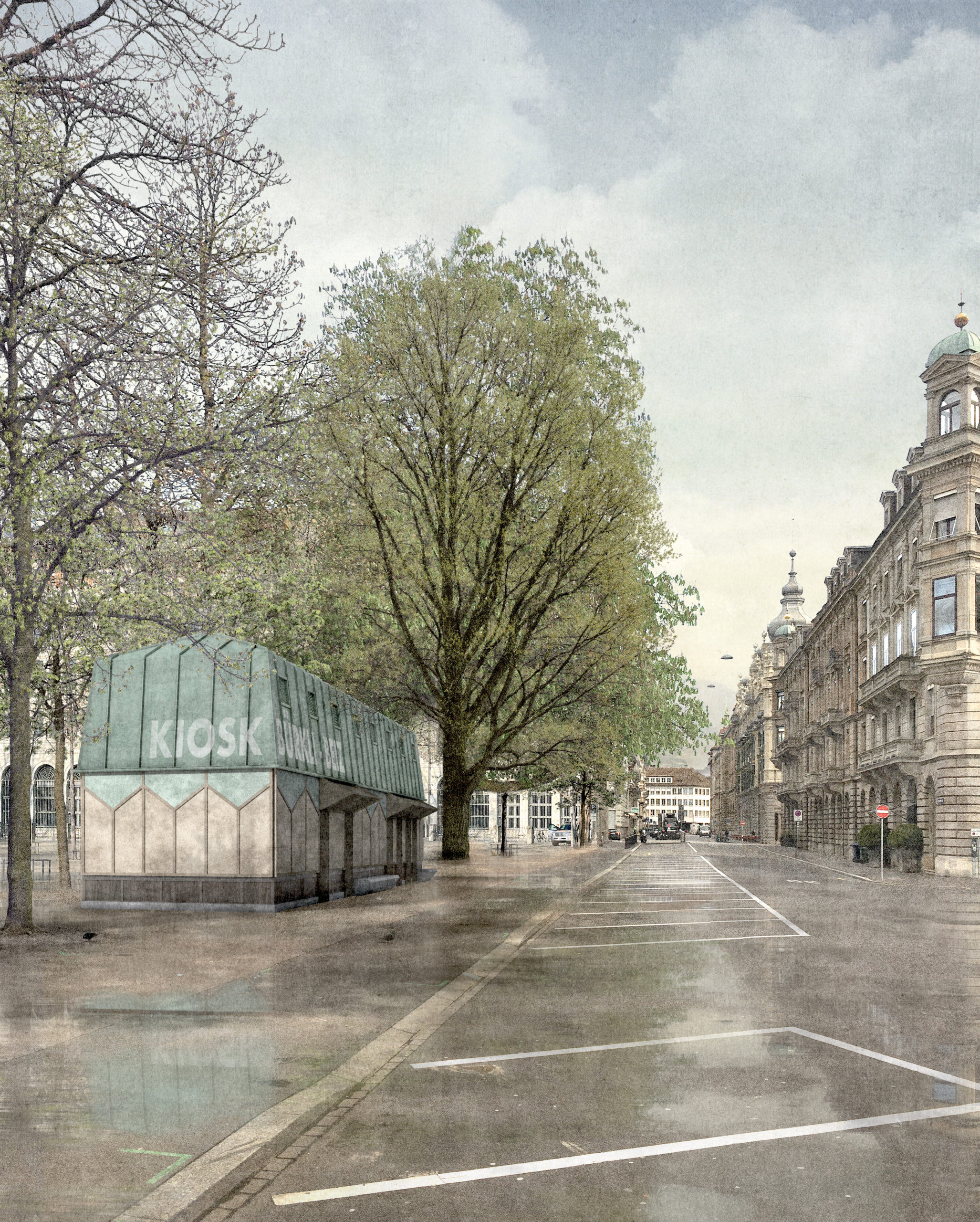 Ersatzneubau Kiosk Stadthausanlage Z rich Altstadt Kuyucu Chau Ersatzneubau Kiosk Stadthausanlage Z rich Altstadt Kuyucu Chau